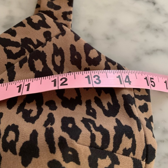NWOT Banana Republic leopard cotton stretch midi sexy Dolce vibes dress size 2 - Picture 11 of 12